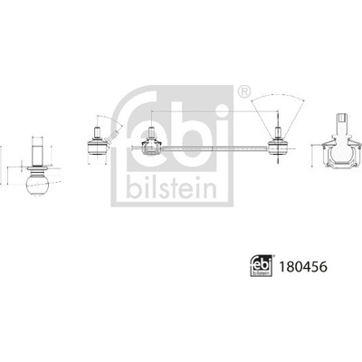 FEBI BILSTEIN Tyč/vzpěra, stabilizátor 180456