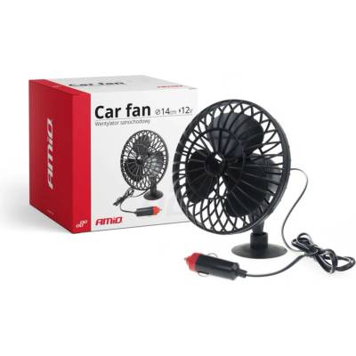 Amio Ventilátor do auta s prísavkou mini FAN 12V
