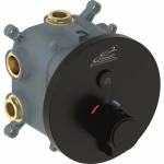 Inter Ceramic Вграден смесител за душ Inter Ceramic Grigo с матово черно тяло (595027B)