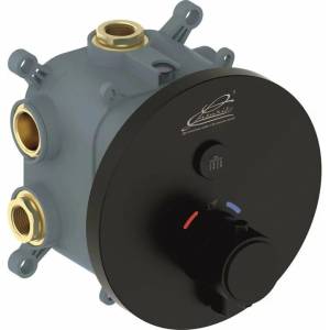 Inter Ceramic Вграден смесител за душ Inter Ceramic Grigo с матово черно тяло (595027B)