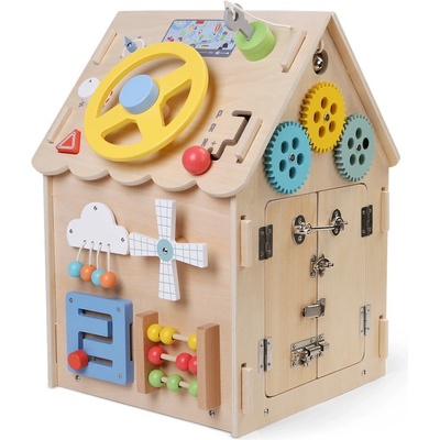 2Kids Toys Activity board Domeček přírodní – Zboží Mobilmania