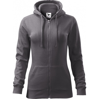 Malfini Trendy Zipper tmavo sivá