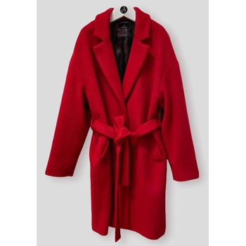 Image 1 of Radek's Collection Дамско вълнено палто в червен цвят с колан 12110-721В