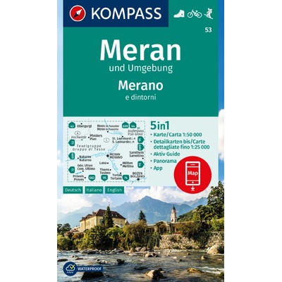 Merano und Umgebung (Kompass - 53) - turistická mapa