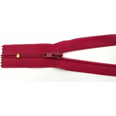 Zdrhovadlo špirálové č. 5 - nerozdeľovacie - malinová - dĺžka 16 cm