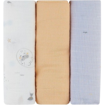 KikkaBoo Kikkaboo Комплект 3 бр муселинови пелени 75х75 см Seally Me (31103010099)