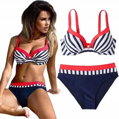 DVOJDIELNE PLAVKY PLAVKY VYSOKÝ SED SEKSI BIKINY PUSH UP