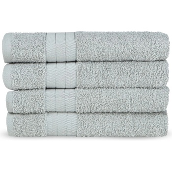 Good Morning Светлосиви памучни кърпи в комплект от 4 бр. от тери 50x100 cm - Good Morning (1000.09.92)