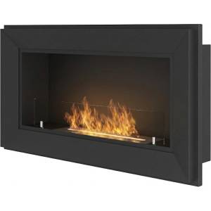 SIMPLEfire Frame 900 matte black +glass Камини