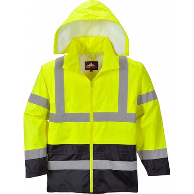 Portwest H443 HI VIS CLASSIC RAIN Nepremokavá bunda Fluorescenčno žltá čierna