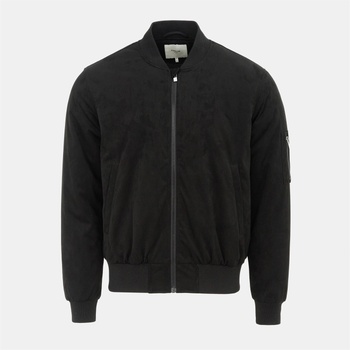 Firetrap Мъжко яке Firetrap Suede Jacket Mens - Black