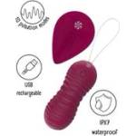 Lola Games Vaginální vibrační kuličky s dálkovým ovládáním Take it Easy Era Wine Red (P26787)