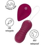 Lola Games Vaginální vibrační kuličky s dálkovým ovládáním Take it Easy Era Wine Red (P26787)
