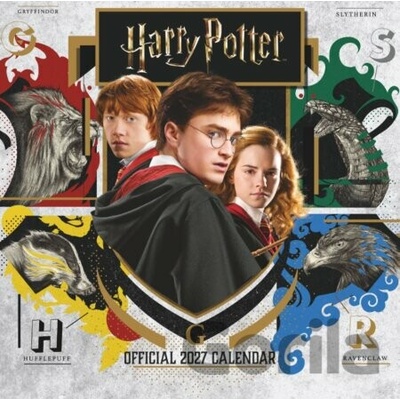 Oficiální nástěnný mini 2027: Harry Potter 17,8 x 17,8|35,6 cm Harry Potter