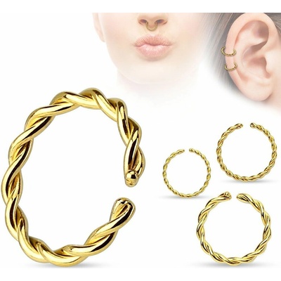 S4U Piercing do nosu kruh zlacený (1,2 x 8 mm) N0007-1208