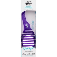 Wet Brush Shower Detangler kefa na vlasy Purple Glitter