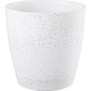 Kvetináč Strend Pro Stone, 35x35 cm, biely, efekt kameňa
