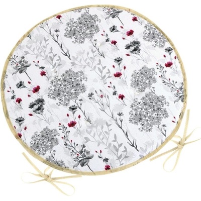 Bellatex DITA kulatý hladký Větvičky šedá, 40 cm