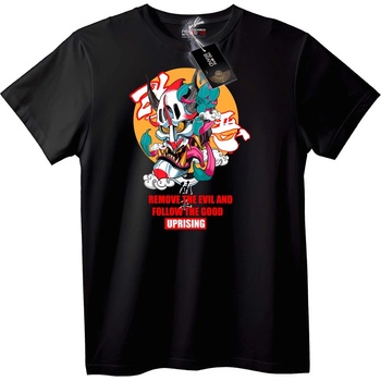NOONEBRAND Тениска Черепът на Бунта - 4XL, Black