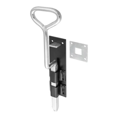 LOCINOX VSF 7016 - mechanická zástrč pre krídlové brány a vráta, pr. 20 mm, pozinkovaná, antracit VSF_7016