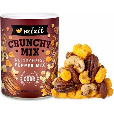 MIXIT Crunchy mix sýr, crunchy corn a oříšky s barevným pepřem 300 g