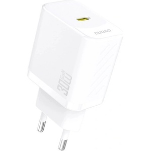 Dudao A27P мрежово зарядно устройство с Type-C конектор, 30 W, PD бързо зареждане, БЯЛО GP-190564 (GP-190564)