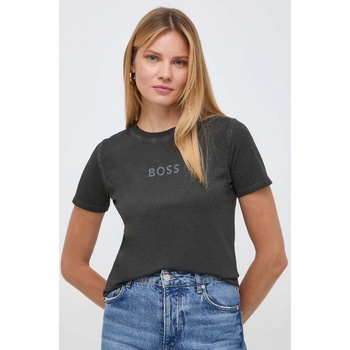 Boss Orange BOSS ORANGE Bavlnené tričko dámske 50500924 šedá