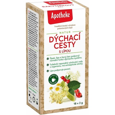 Apotheke Dýchací cesty s lípou 18 x 2 g