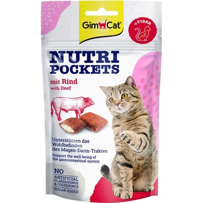 GimCat Nutri Pockets s hovězím 60 g