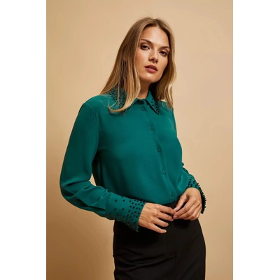 Moodo Риза украсена с мъниста Moodo Moodo | Zelen | ЖЕНИ | XS