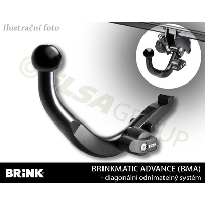 Tažné zařízení VW Touran 10/2006-2015, odnímatelný BMA, BRINK