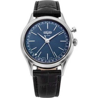 Vulcain Cricket President Blue Black Alligator