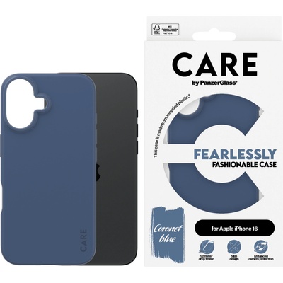 Panzer Гръб CARE by PanzerGlass Fashionable за iPhone 16 - Син