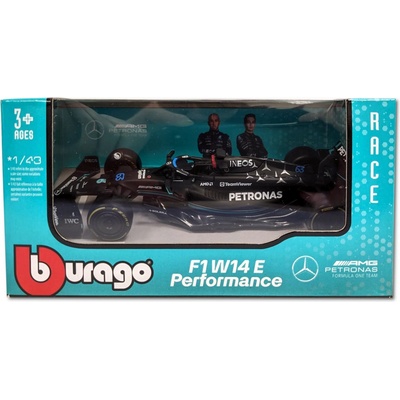 Bburago RACE Formula F1 Mercedes-AMG F1 W14 E Performance 2023 63 George Russel 1:43