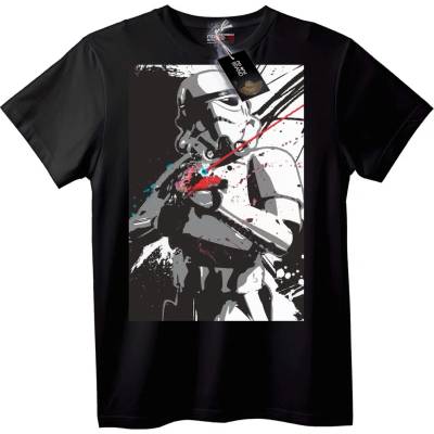 NOONEBRAND Тениска с Стормтропър от Стар Уорс - 2XL, Black
