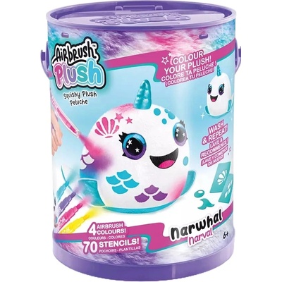 Canal Toys Творчески комплект Canal Toys - Мини плюшена играчка за оцветяване, Нарвал (CTOFG266)