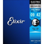 Elixir Струни за електрическа китара 6 струнна ELIXIR 12000 POLYWEB Steel Super Light 09-42