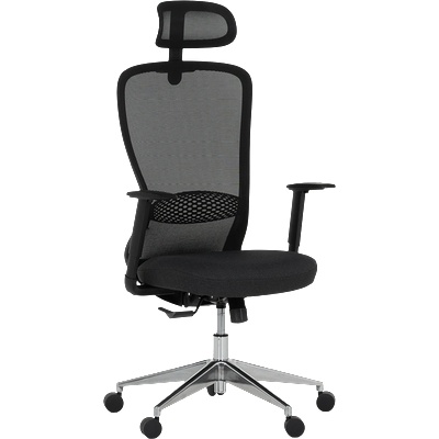 Ергономичен стол nidau - черен (3520599)