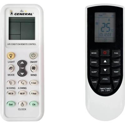General SINCLAIR ASH-09BIV, ASH-12BIV, ASH-18BIV, ASH-24BIV - съвместимо дистанционно управление на марката General (ASH-09BIV, ASH-12BIV, ASH-18BIV, ASH-24BIV)