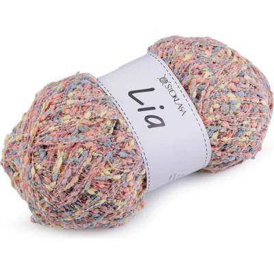 Pletací příze nopková Lia 100 g Varianta: 7 lososová světlá, Balení: 1 ks 58807/150564/271468