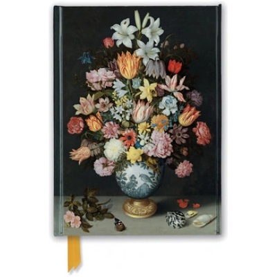 Flame Tree Publishing National Gallery: Bosschaert the Elder - Still life of Flowers (Foiled Journal)