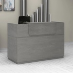 TopMebel Рецепция Lemmon TopMebel от меламин в цвят бетон сив 160x70x110см