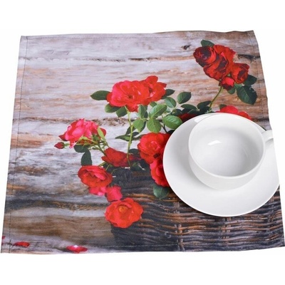 Forbyt Prostírání Digi Růže v košíku 35x35cm