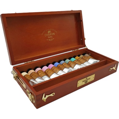 Charvin olejové barvy Extra Fine 12 x 20 ml dřevěný kufřík – Hledejceny.cz