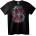 NOONEBRAND Тениска Череп и Пламъци Градска - 3XL, Black