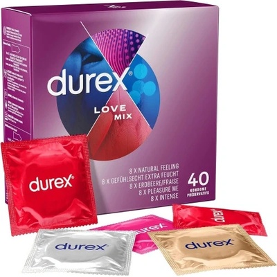 Durex 40 бр. Микс различни презервативи Durex Love Mix
