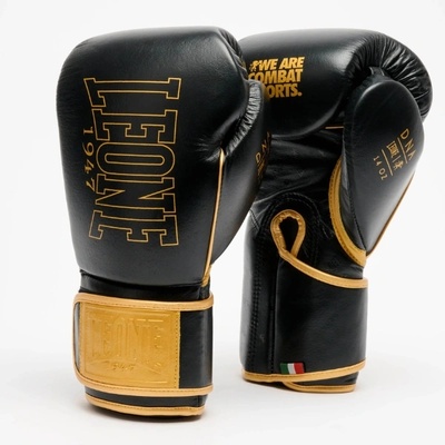 LEONE 1947 Боксови Ръкавици Leone DNA Premium GN002 Black - 16 oz