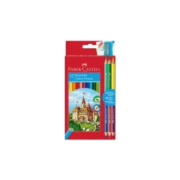Image 1 of Faber-Castell Цветни моливи 12+6цв и острилка