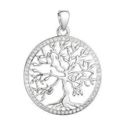 Pavona Stříbrný přívěsek strom života lemovaný zirkony bílý 14025.1