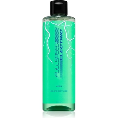Avon Full Speed Electric parfumovaný sprchový gél 2 v 1 pre mužov 250 ml